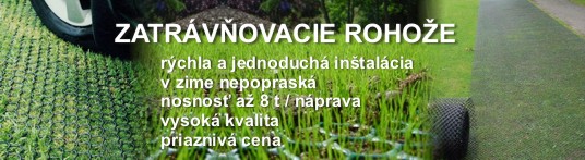 Zatrávňovacie rohože TurfProtecta a GrassProtecta