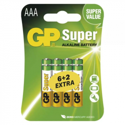 GP Super LR03 (AAA) - Alkalick batrie 8ks