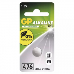 GP LR44 (A76F) - Gombkov alkalick batria