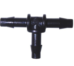 Plastov T - distribtor Barb 4 mm