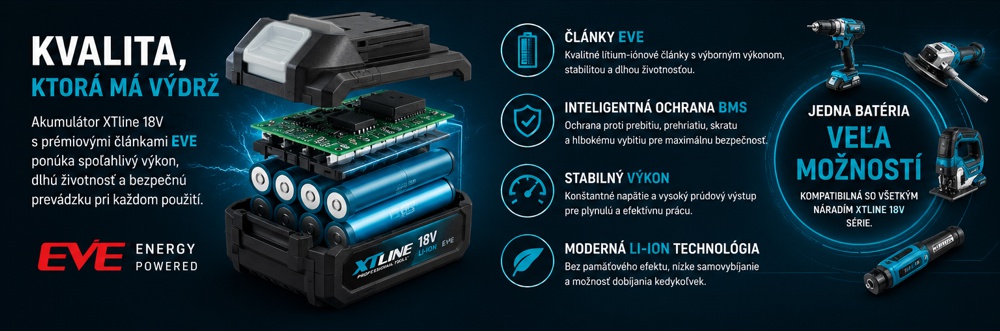 XTline akumul�tor s �l�nkami EVE