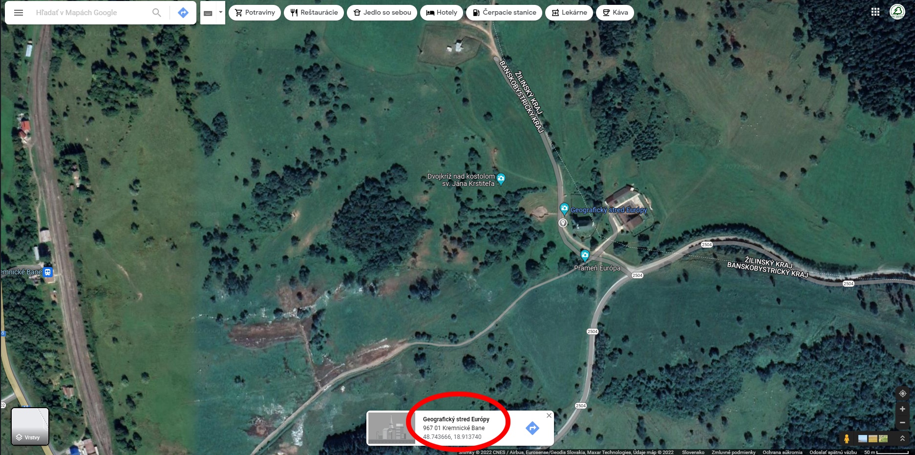 Google maps Názov polohy