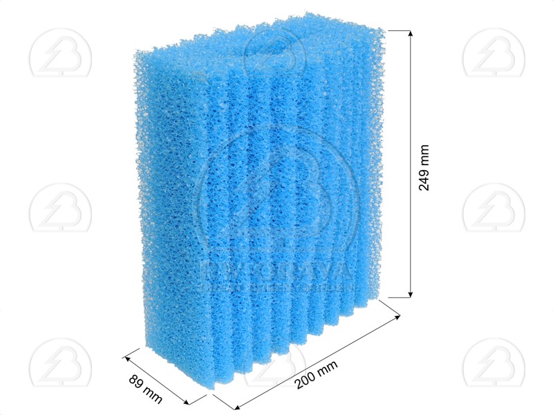 Filter foam - Dimensions