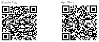 QR kódy na stiahnutie aplikácií Hydrawise QR kódy pre aplikácie Hydrawise