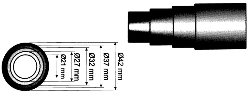 XTline XT1028B12 Adaptr k elektronradiu na vysva - rozmery