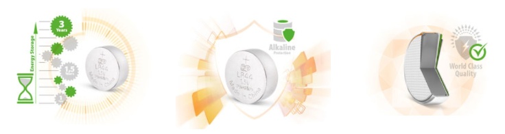 GP LR44 (A76F) - Gombíkové alkalické batérie