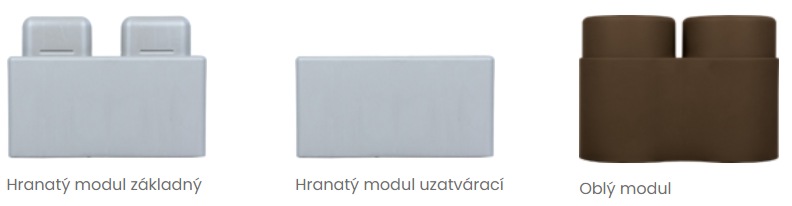 Modulový systém Laanik rozmer modulov