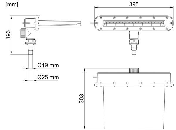 Pontec PondoFall LED rozmery