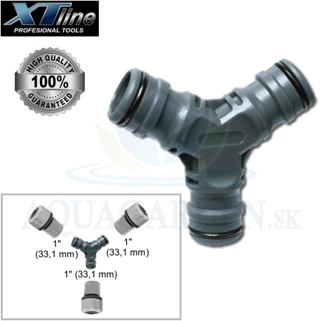 XTline XT950914 Rozdeľovač 3x pre rýchlospojky Max-Flow 1"