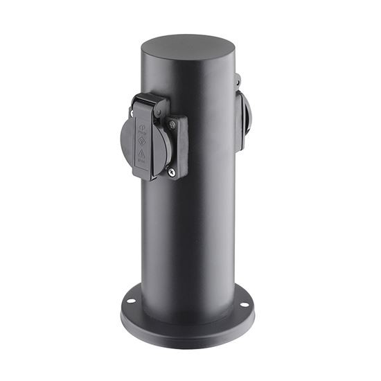 Z�hradn� st�pik PG10B elektrick�, 2x z�suvka, �ierny