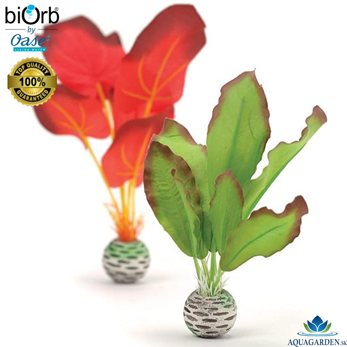 biOrb Silk Plant Set S Green & Red - Akváriové rastlinky