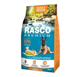 Rasco Dog Premium Adult Medium 3kg - Krmivo pre psov