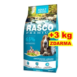 Rasco Dog Premium Adult Lamb & Rice 15+3kg - Krmivo pre psov