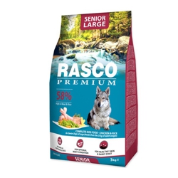 Rasco Dog Premium Senior Large 3kg - Krmivo pre psov