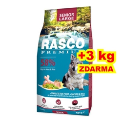 Rasco Dog Premium Senior Large 15kg - Krmivo pre psov