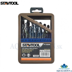 Stavtool P11030A Sada vrtkov do kovu, 19 dielov