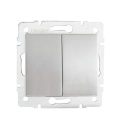 Kanlux 25185 Logi Silver - Združený lustrový vypínač č.5