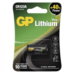 GP lthiov batria CR123A, 1 ks