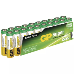 GP Super LR6 (AA) - Alkalické batérie 20ks