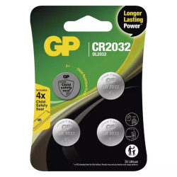 GP CR2032 - Gombíkové lítiové batérie 4ks