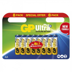 GP Ultra Plus LR6 (AA) - Alkalick batrie 8ks