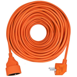 Predlžovací kábel 3x1mm2, 1 zásuvka, oranžový