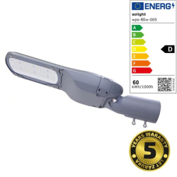 Solight street light SMD, 60W, 8400lm, Philips, 3000K, IP66, 220-240V, grey