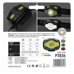 P3536 COB LED + LED elovka 220 lm, 3 AAA