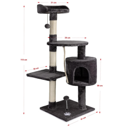 Cat Tree CT15 krabadlo pre maky 115cm