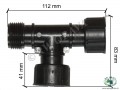 T-kus MMT 1  Pripojovacia tvarovka - Rozmery