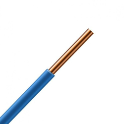 Vodi pevn H07V-U 1x1,5 modr pvc