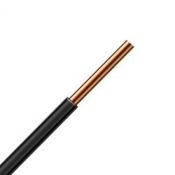 Vodi pevn H07V-U 1x1,5 ierny pvc