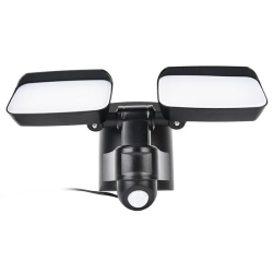 Solight WO7203 LED sol�rne svetlo so senzorom, 9W, 850lm, 4000K, Li-Ion, �ierna